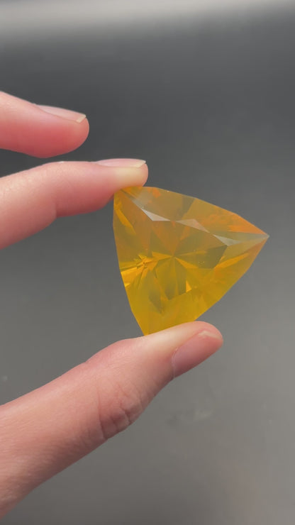 Oregon Fire Opal (trillion) - 73.05 ct