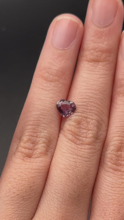 Pinkish Brown (heart) - .81ct