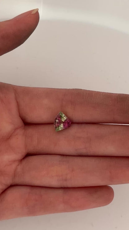 Bi-color tourmaline