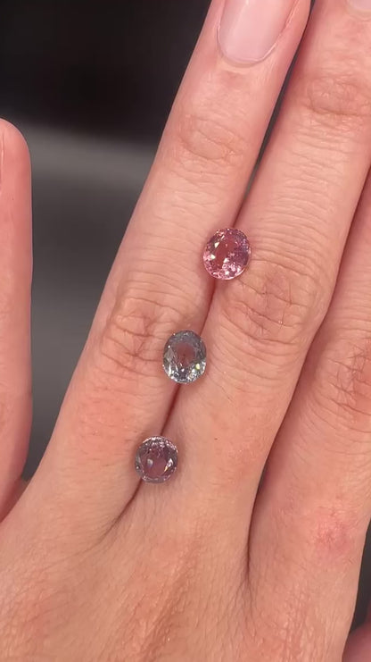 Pink, Blue and Purple spinel